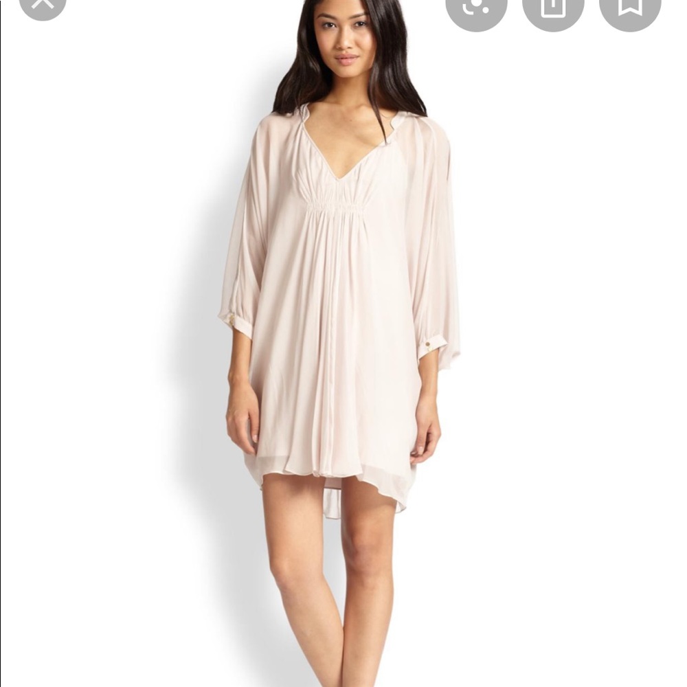 Diane von Furstenberg nude/blush fleurette/dress